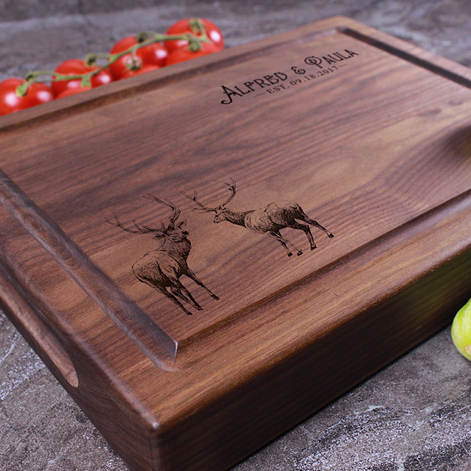 Personalized Chopping Block - Engraved Custom Butcher Block 