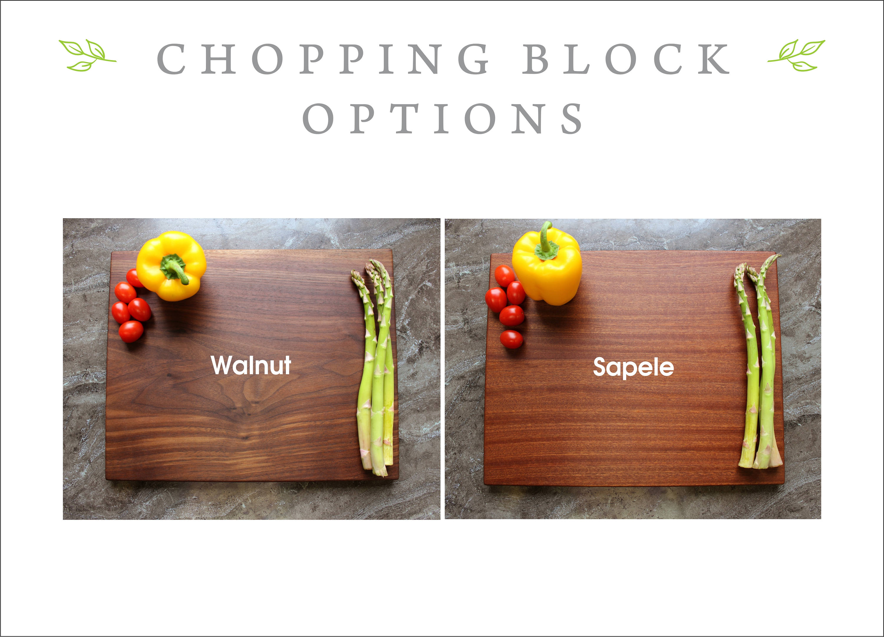 Personalized Chopping Block Engraved Butcher Block, Custom Chopping