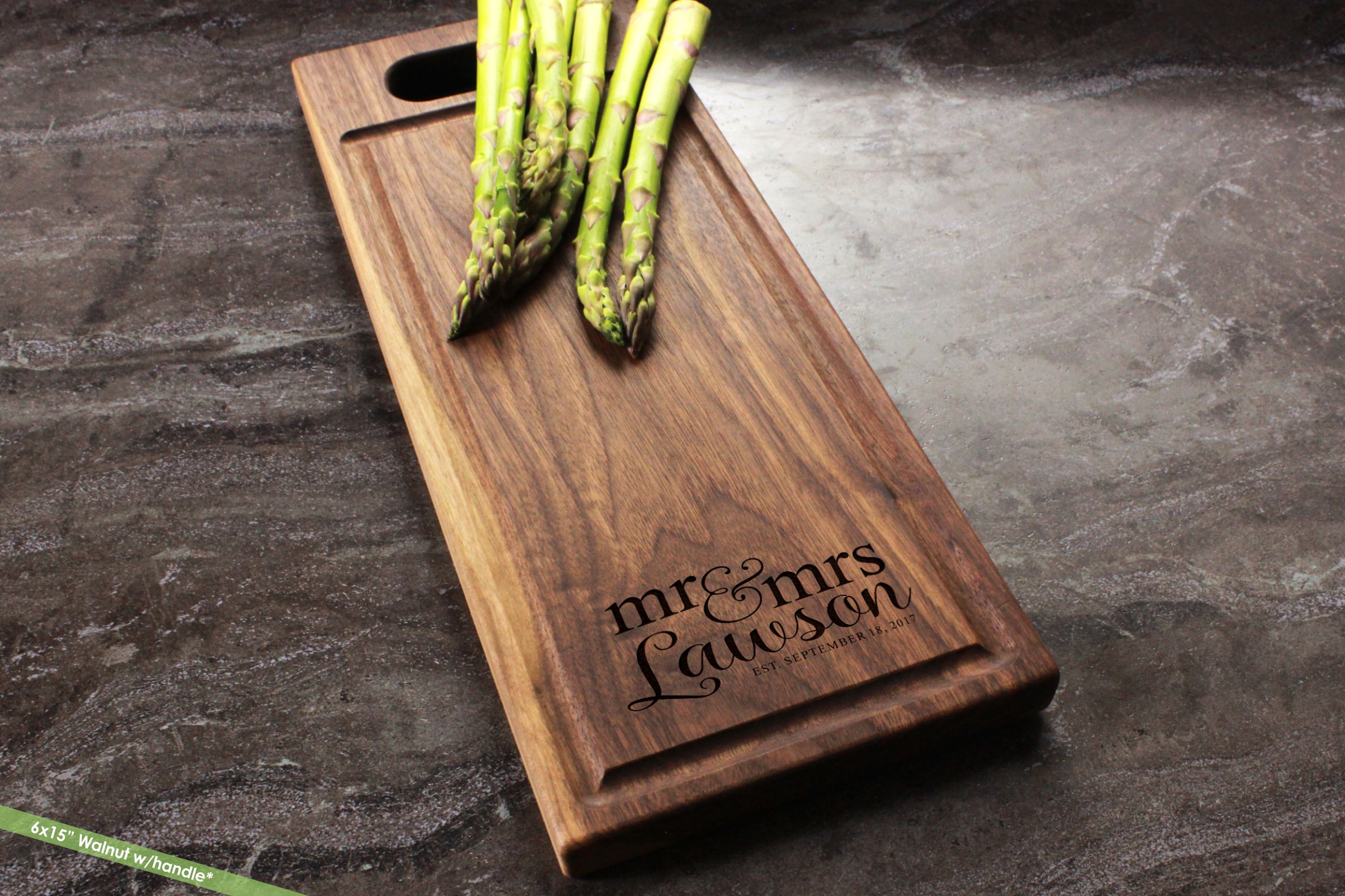 Personalized Cheese Serving Board, Custom Engraved Wedding