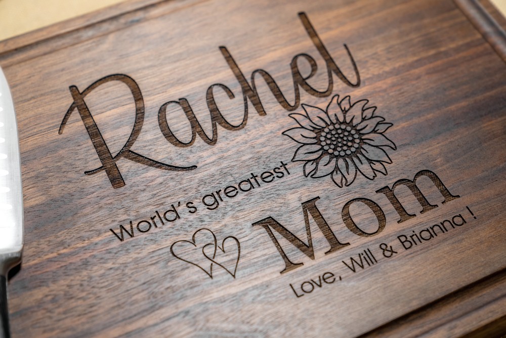 Custom Cutting Board Mothers Day Gift For the World's Greatest Mom