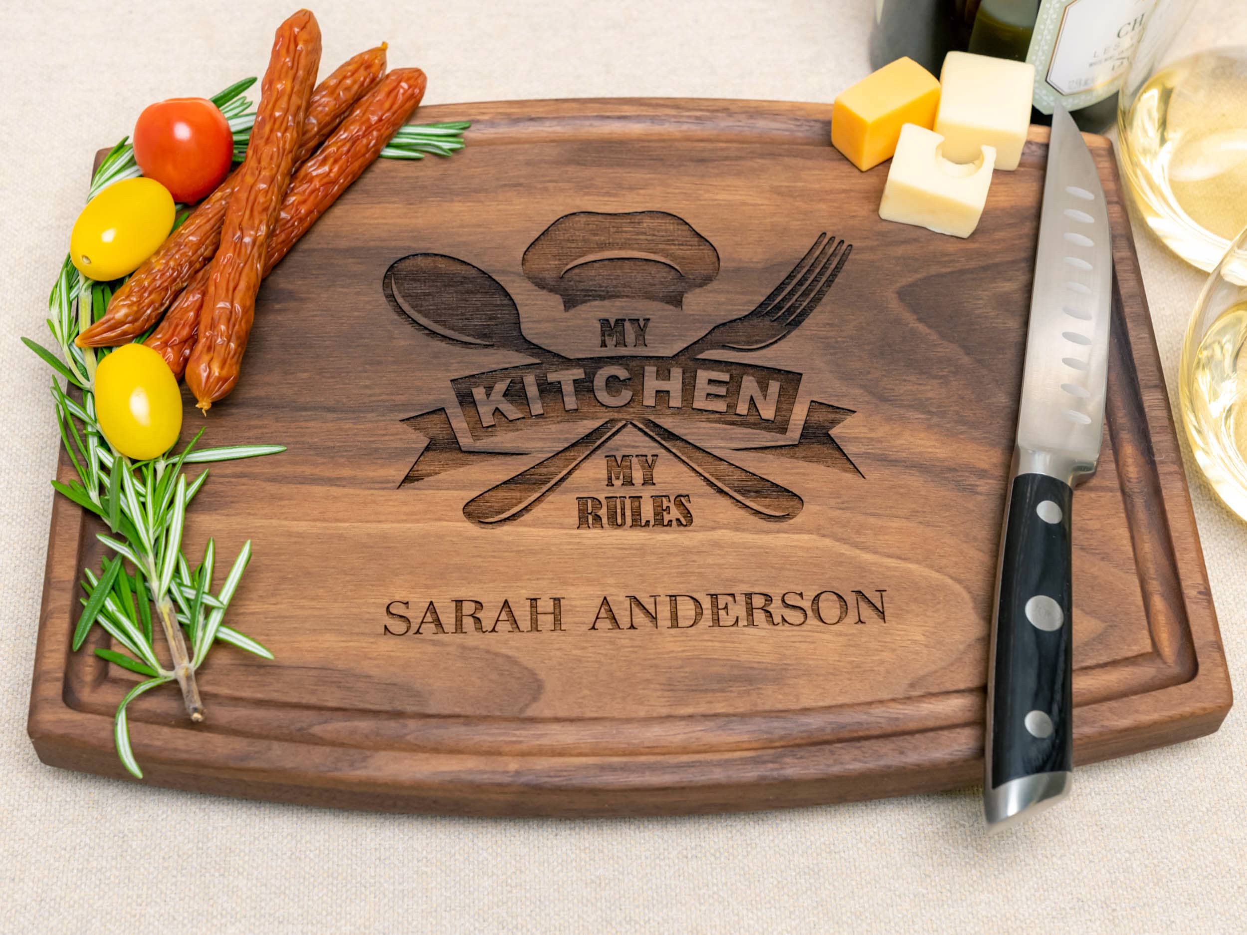 Personalized Cutting Board, Custom Cutting Board, Personalized Gift,  Closing Gift, Kitchen Cutting Board, Housewarming Gift 