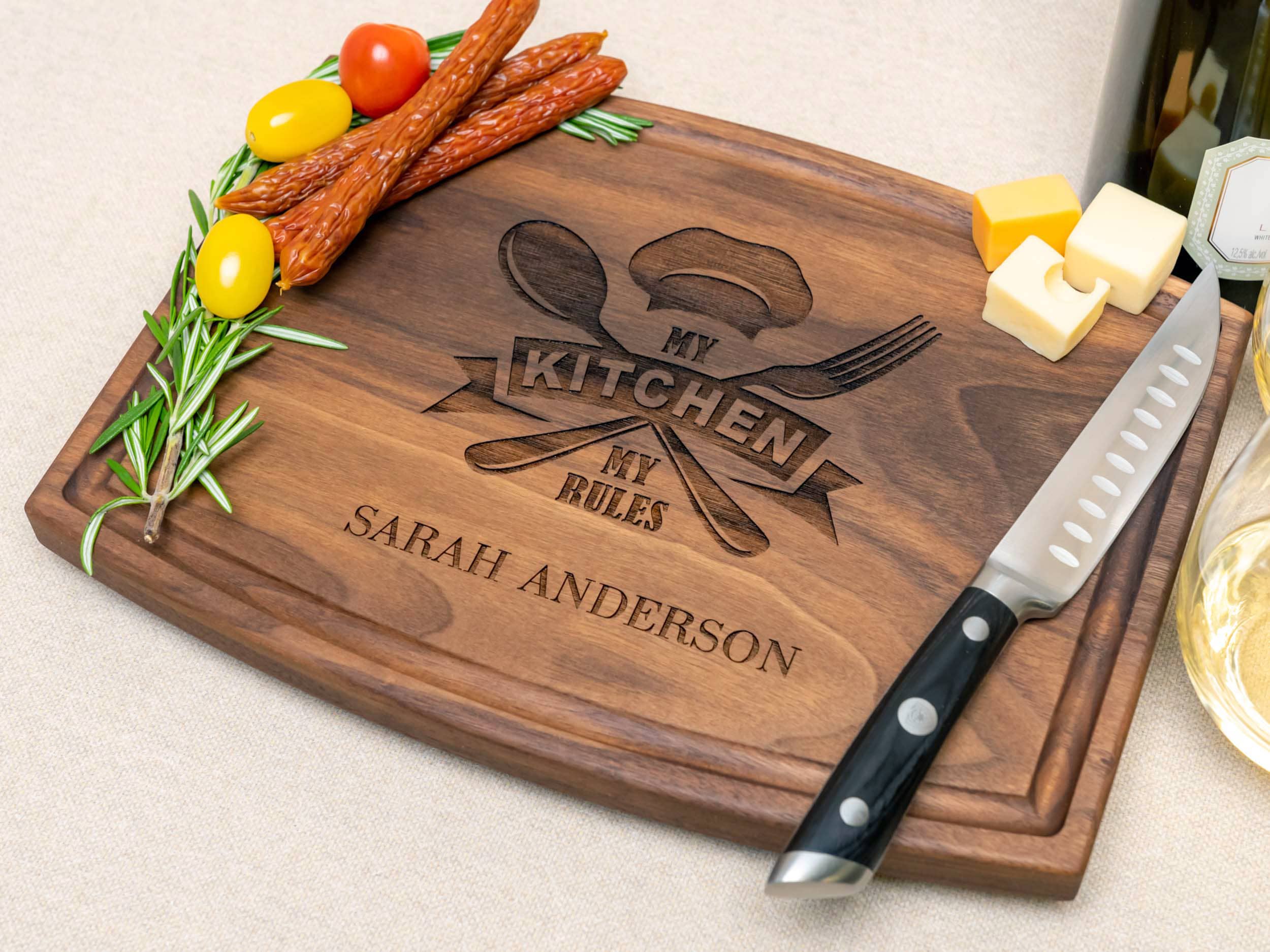 Personalized Cutting Board, Custom Cutting Board, Personalized Gift,  Closing Gift, Kitchen Cutting Board, Housewarming Gift 
